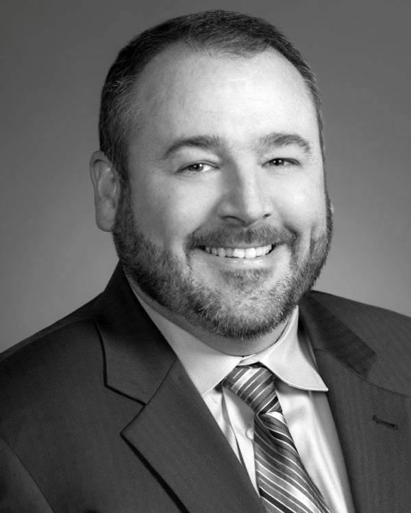 CSB Mortgage Loan Officer Michael Horrigan's black-and-white headshot