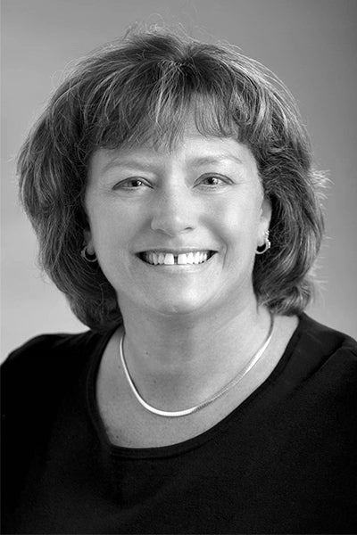 CSB mortgage officer Kimberly Moccia's black-and-white headshot