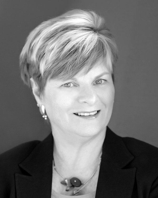 Mortgage Loan Officer Karen Freeman's black-and-white headshot