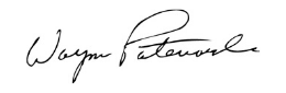 Signature of Wayne Patenaude, President & CEO Cambridge Savings Bank