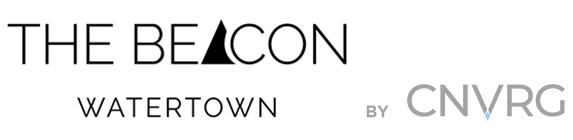 The Beacon and CNVRG logo